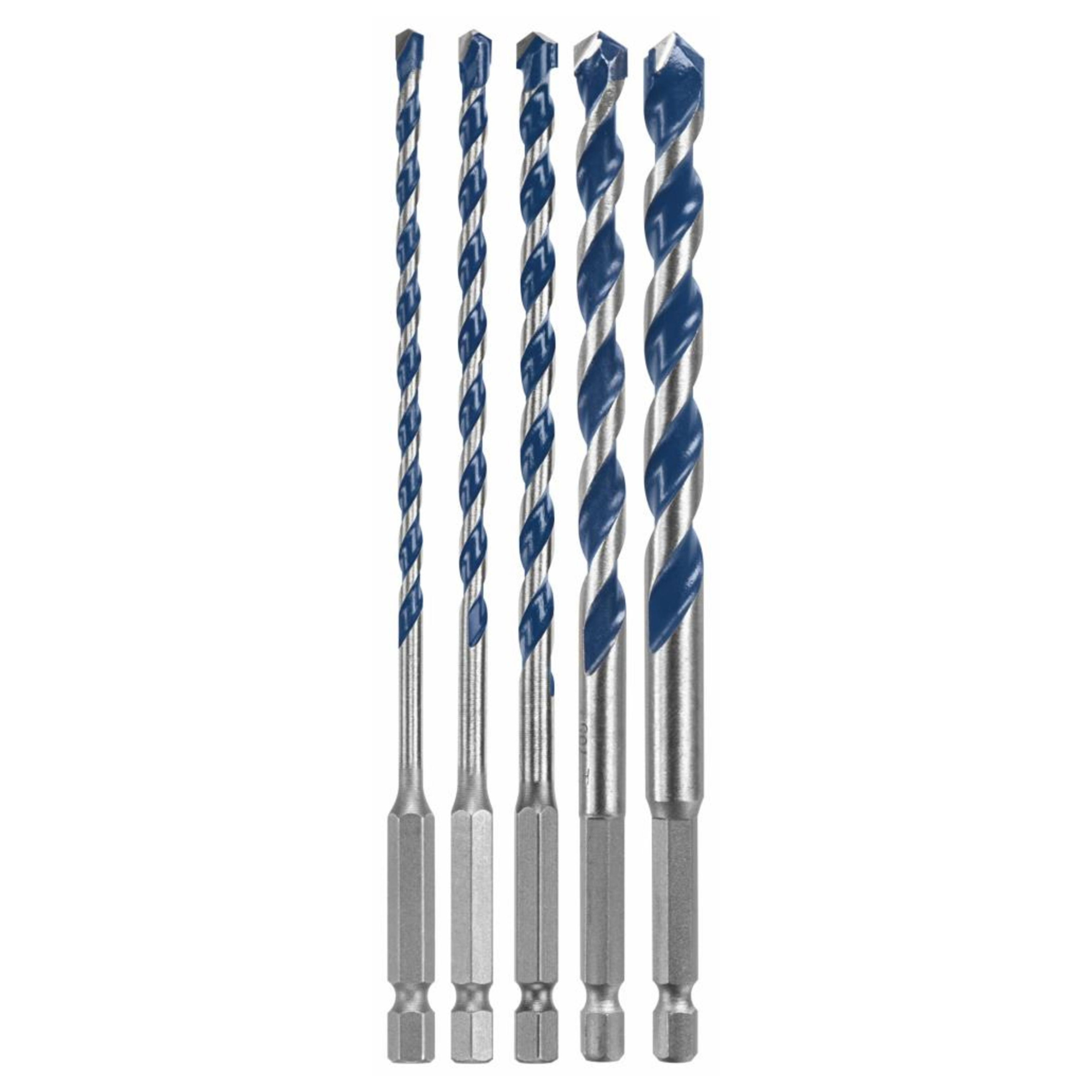 Bosch Assortment Pack of BlueGranite Turbo Carbide Hammer Drill Bits from Columbia Safety